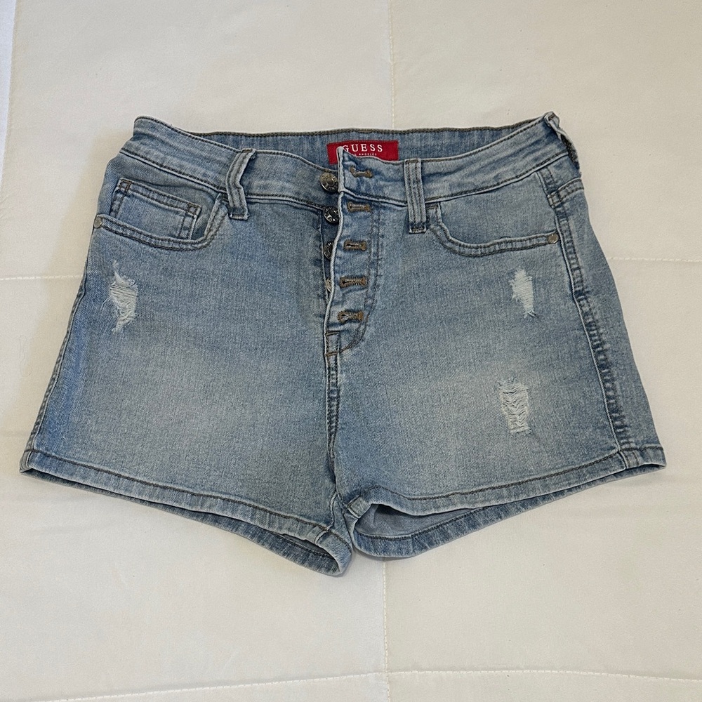 Guess Light Blue Jean Shorts